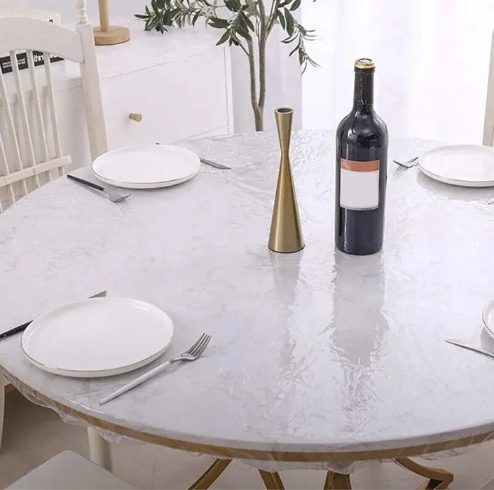 Скатерть с резинкой для круглого стола