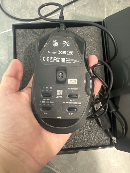 Мышь A4Tech Bloody X5 Pro черный