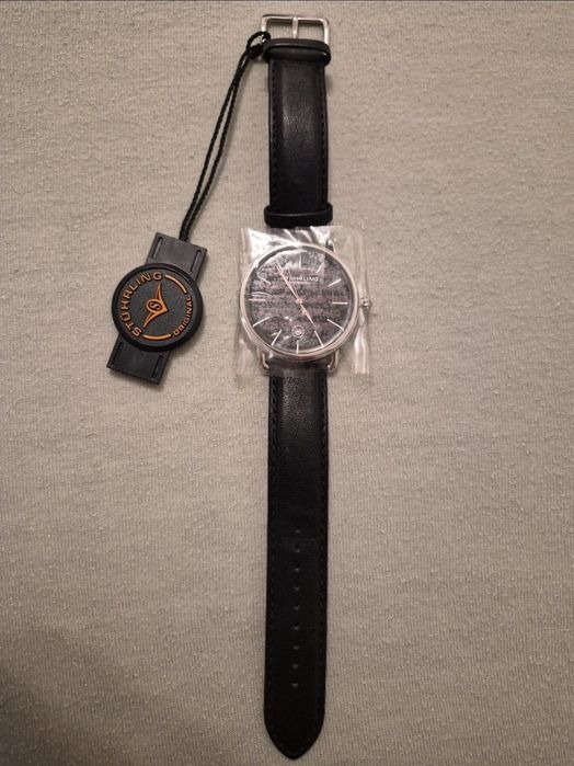 Ceas Stürling - 42 mm - negru - NOU