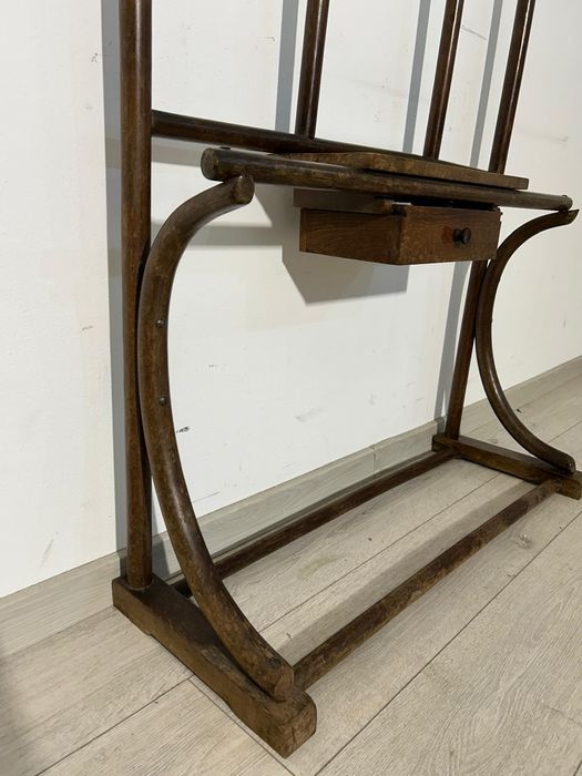 Cuier Vintage stil Thonet; Cuier Perete din Lemn