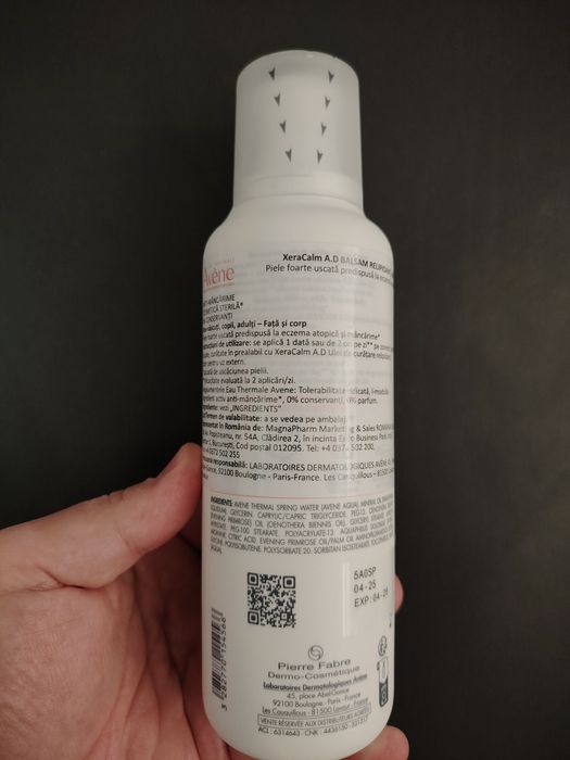 Avene - Balsam relipidant pielea uscata cu tendinta atopica XeraCalm A.D., 400ml