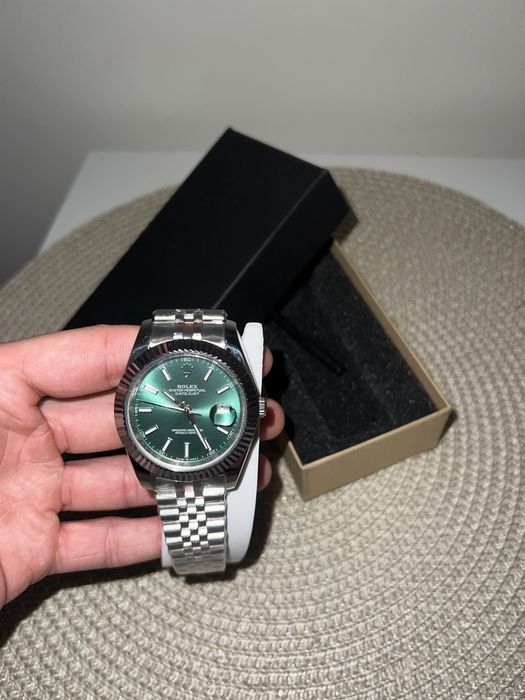 Datejust perpetual green dial