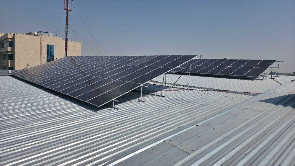 Установка солнечных панелей №1 в Узбекистане.