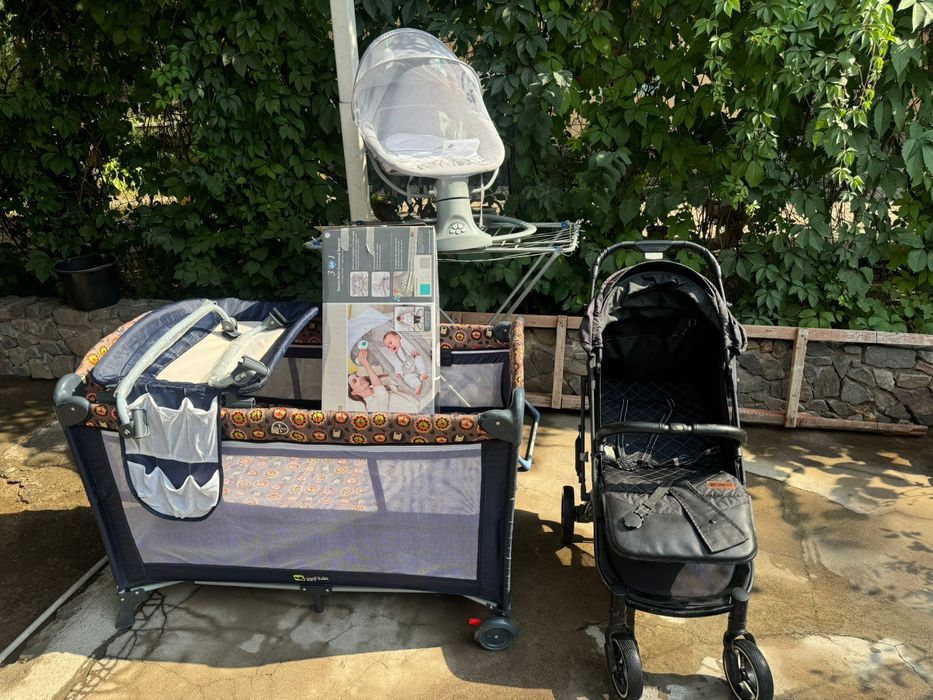 Каляска монеж электро люлка детский