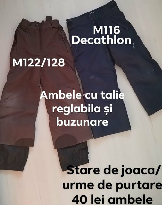 Pantaloni zăpadă m122/128 (stare de joaca)