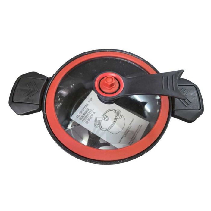 Херметическа тенджера със заключващ капак и незалепващо покритие