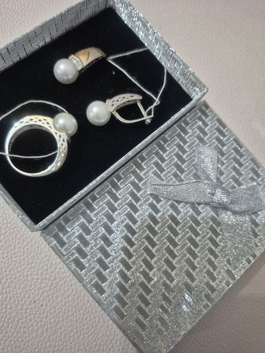 Серебро. Кольцо и цепь. PANDORA.