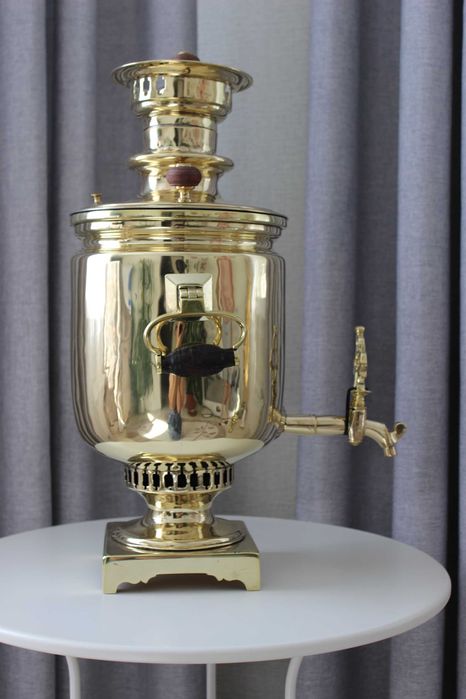 Самовар царский .ПУЛЯ с подносом