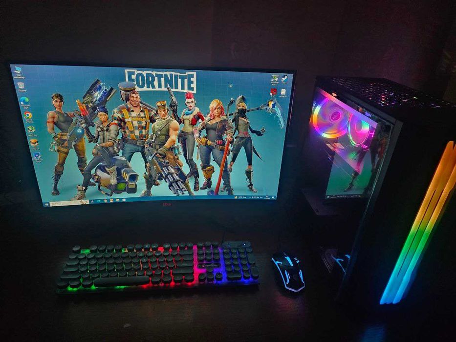 Игровой ПК. Все новое упаковке. Intel i5/RX570/8GB+27"монитор