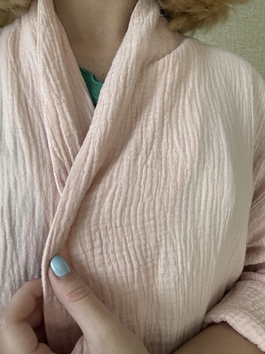 Халат персиковый