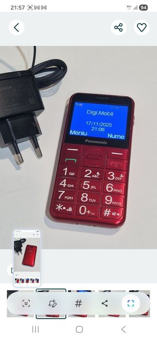 Telefon cu butoane special pentru Seniori