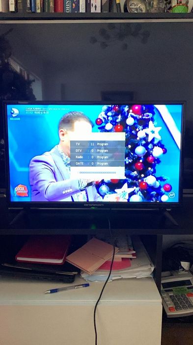 Denisnetwork TV Televizor Auto Portabil 12/24/220V Casă Mașină Rulotă