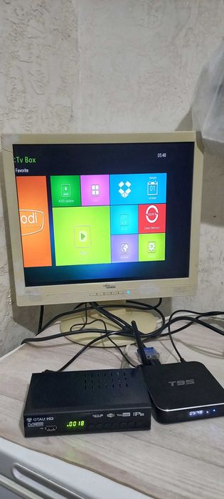 Монитор телевизор+ тв бокс отау