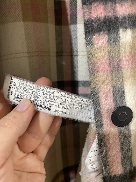 Zara утепленная рубашка