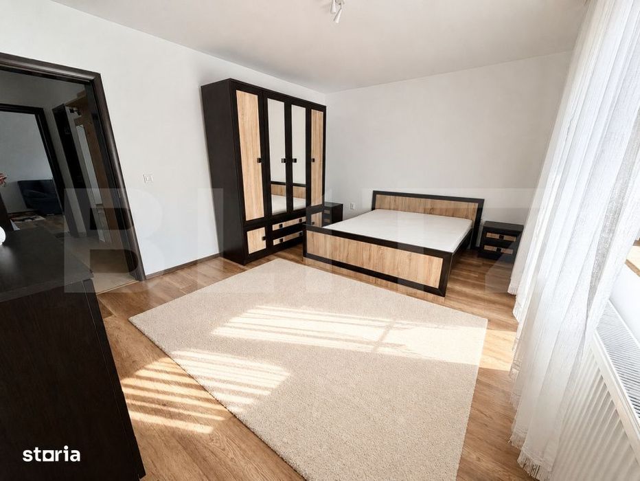 Apartament 3 camere, 60 mp, mobilat si utilat, boxa, loc de parcare, z — fotografia 3