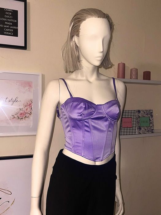Модерен лилав корсет, топ