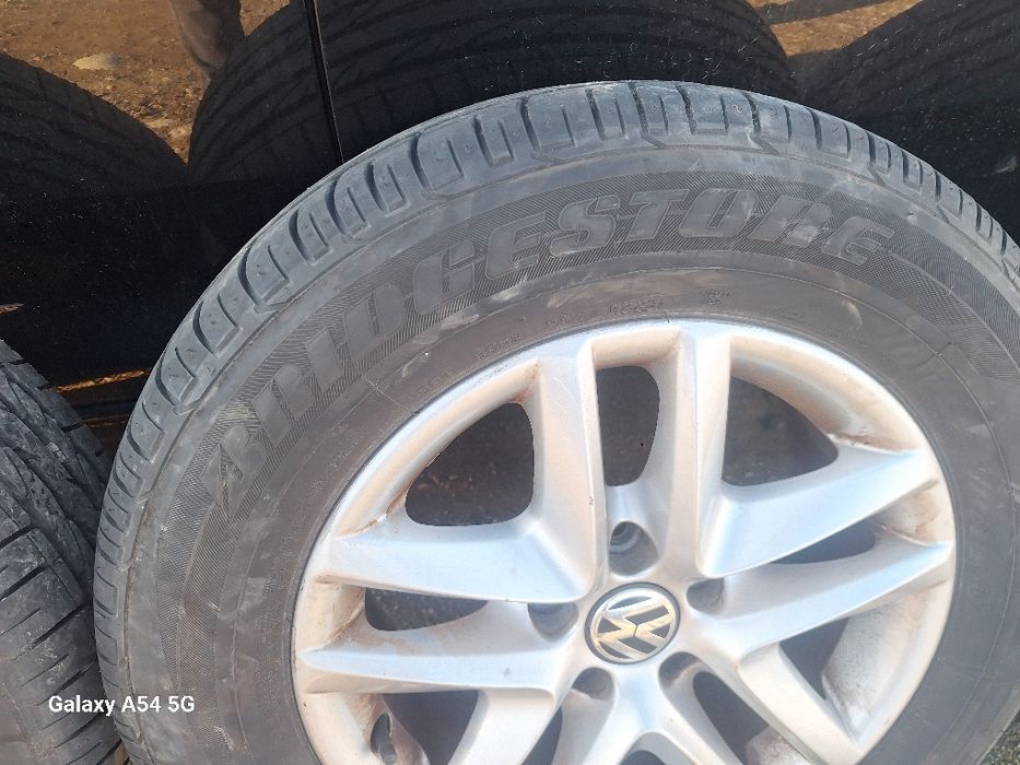 Jante VW Tiguan R16 model San Francisco cu anvelope vara 215/65R16 Bridgestone dot 0223