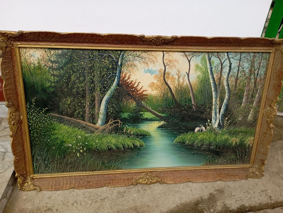 Tablou : Lățime 1,32 și înălțimea  80 cm  din panza