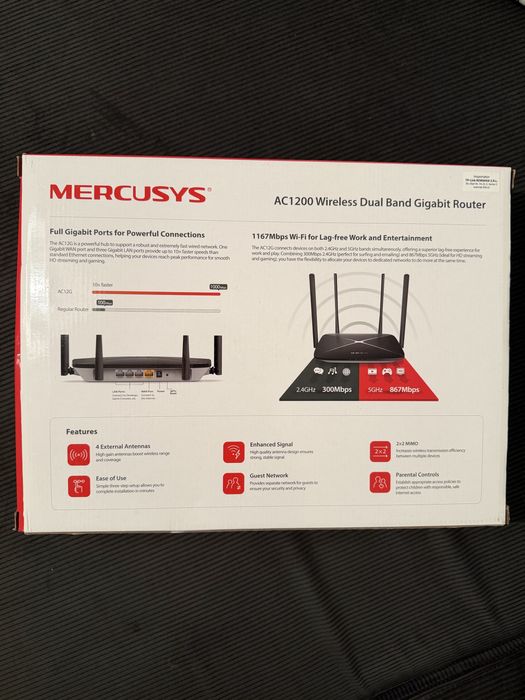 Mercusys AC1200 Wireless Dual Band Gigabit Router