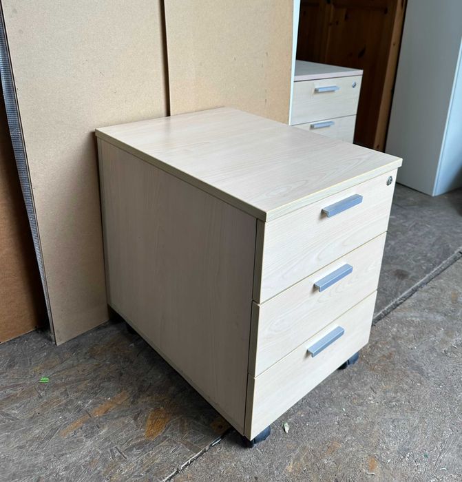 Stoc 100 buc Rollbox birou cu 3 sertare si rotile; Mic Dulap pentru birou; Fiset; Casetiera
