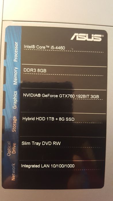 Sistem Desktop PC ASUS M70AD-RO003D cu procesor Intel® Core™ i5-4460