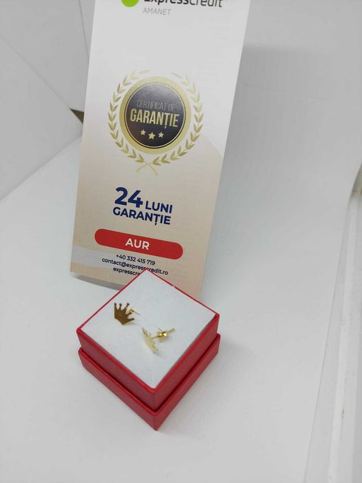 Cercei 14k 0.89gr (34606.2/30 Pacurari) Garantie 2 Ani!