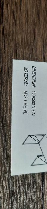 Birou demontabil metal și mdf