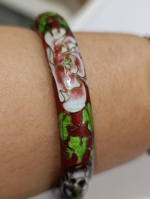 Винтажный браслет. Клуазоне.