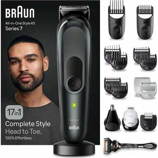 BRAUN MGK7491 триммер 17в1 с гарантией 1 год+ доставка на дом.