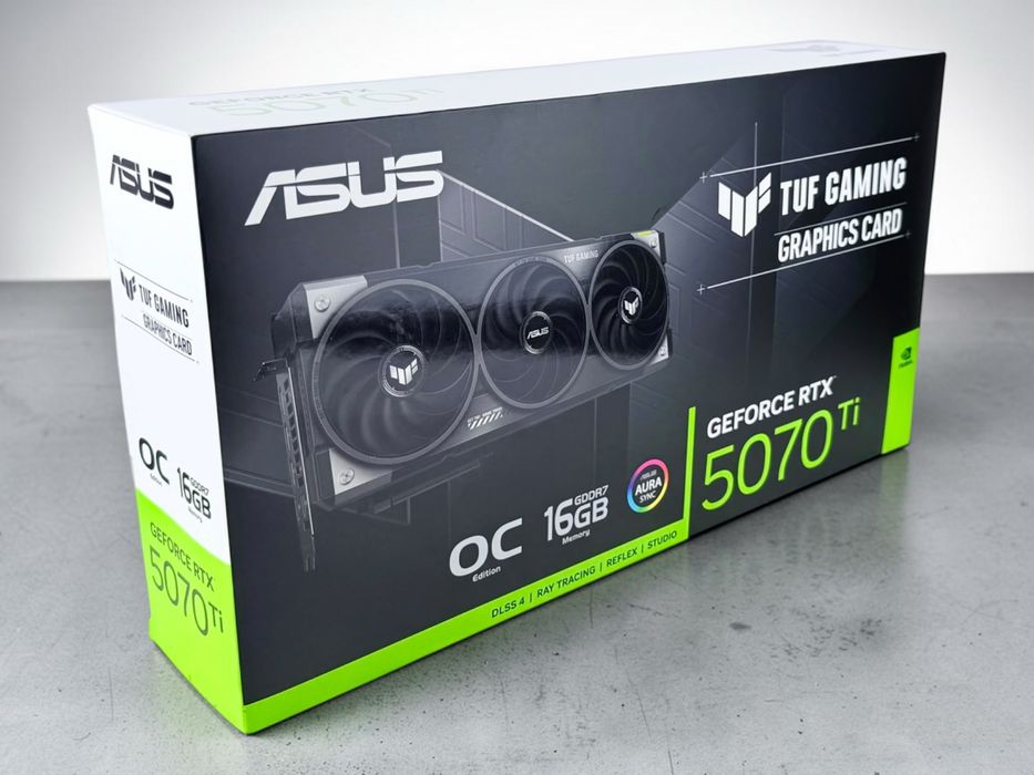 ASUS TUF Gaming GeForce RTX 5070 Ti OC 16GB GDDR7 Black ЧИСТО НОВА!