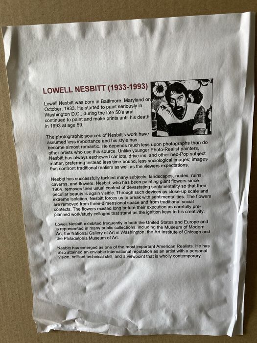 Картина на Lowell Blair Nesbitt (1933-1993)