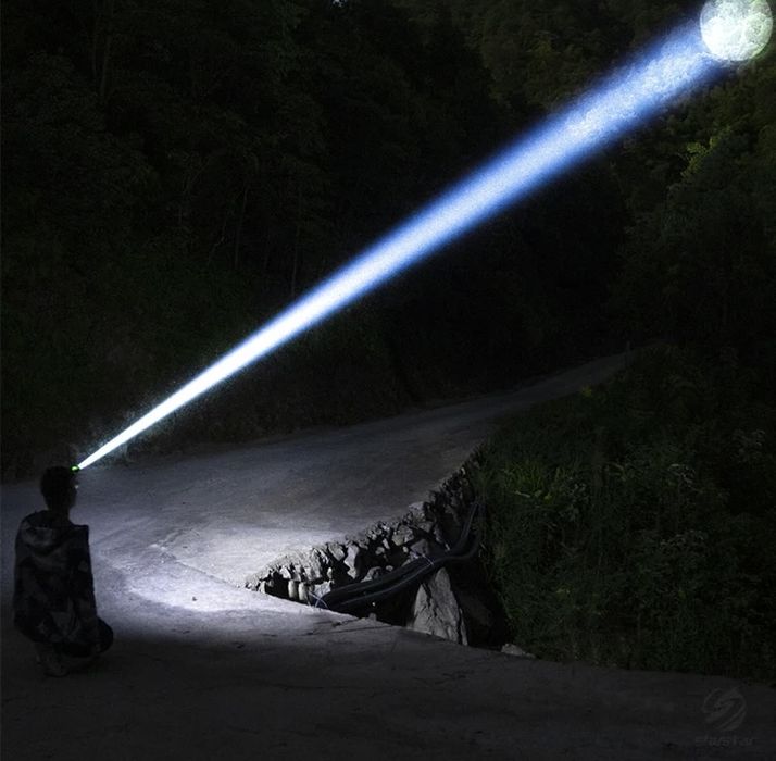 Налобный мощный фонарь