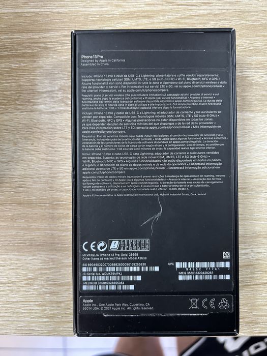 Iphone 13 pro gold 256 gb