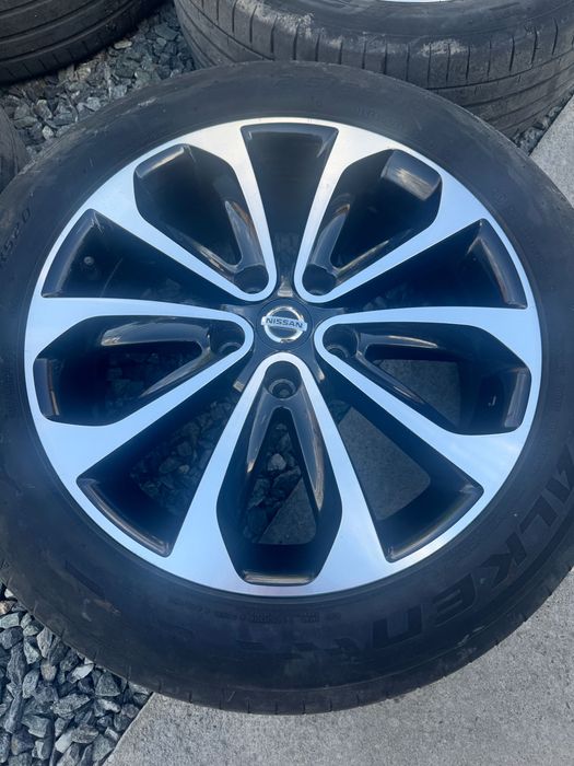 Jante originale Nissan Qashqai J10 R18 + anvelope vară Falken 215/55 R18 DOT 2022, 80% profil