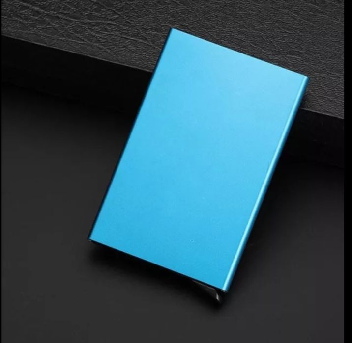 Ideal cadou unisex NOU sigilat Suport metalic carduri RFID portofel