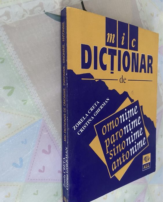 Zorela Creta-Dictionar omonime sinonime paronime antonime