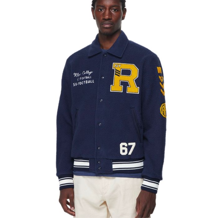 Колежанско яке Polo Ralph Lauren Pile Fleece Letterman | M размер