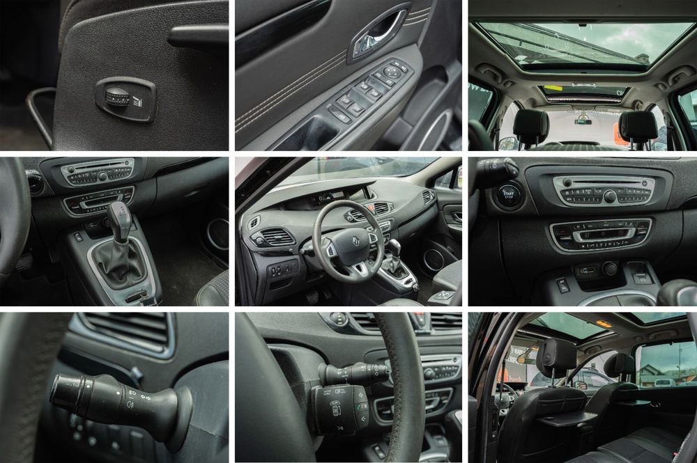 Renault Grand Scenic- euro 5-automat- panoramic -7 locuri -2,0dci-150 cp jante aliaj -volan piele - comenzi - senzori - navigatie -revizie ulei filtre