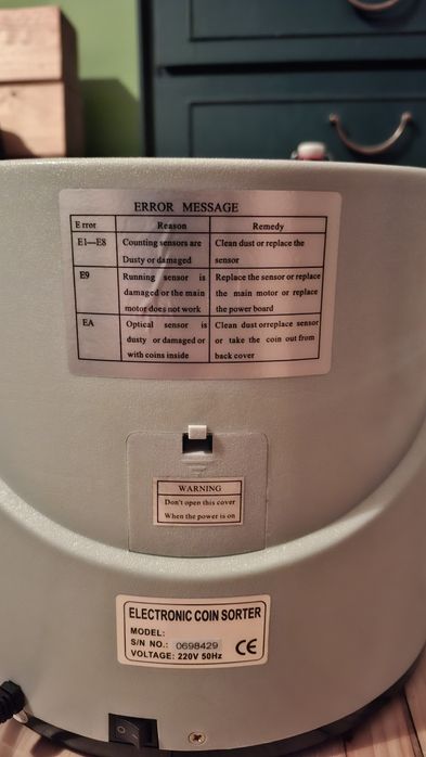 Монетоброячна машина - машина за броене на левове и стотинки