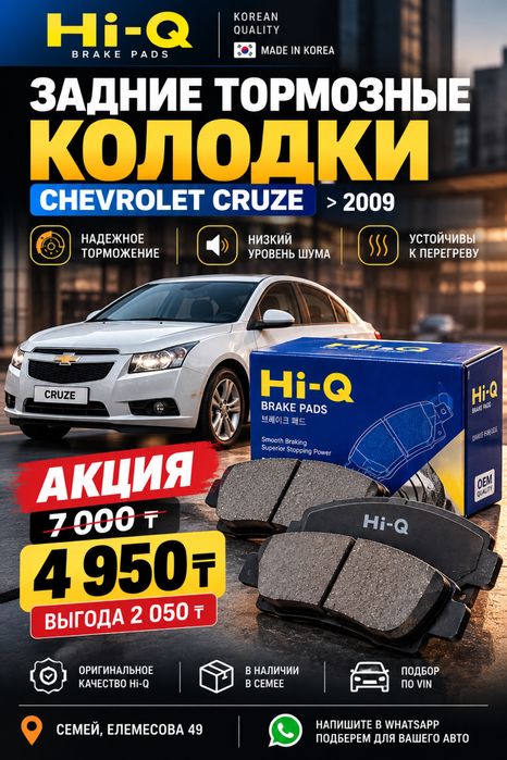 Колодки задние HiQ