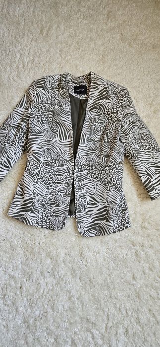 Sacou cambrat alb kaki- masura S