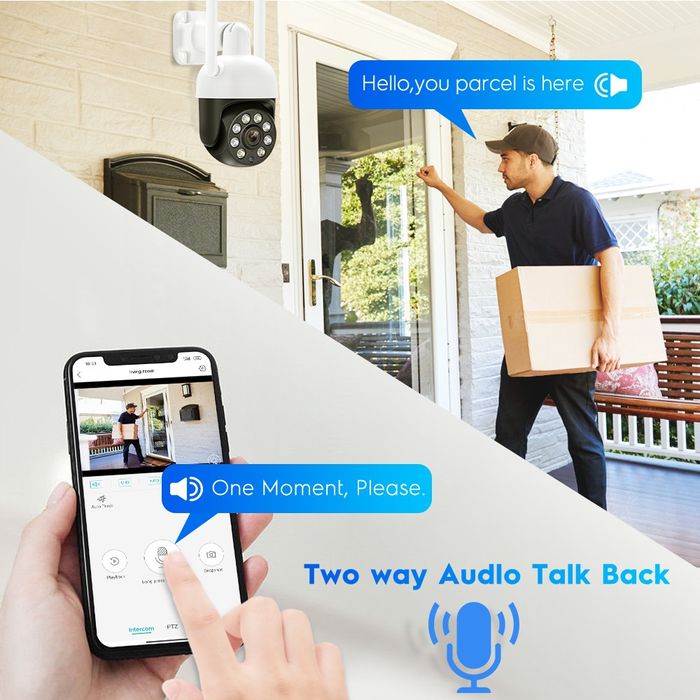 4mp Camera IP supraveghere exterior interior wifi PTZ icsee