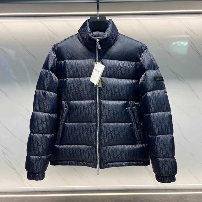 Geaca cu puf Dior Oblique Navy Premium