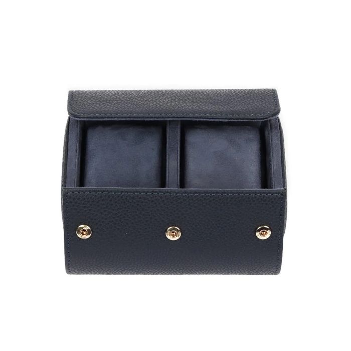 Луксозен кожен калъф за часовници – двоен модел