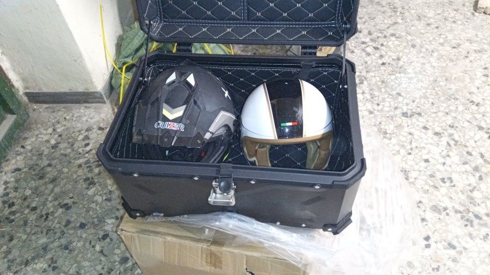 Нов алуминиев куфар за мотор топкейс 65 литра