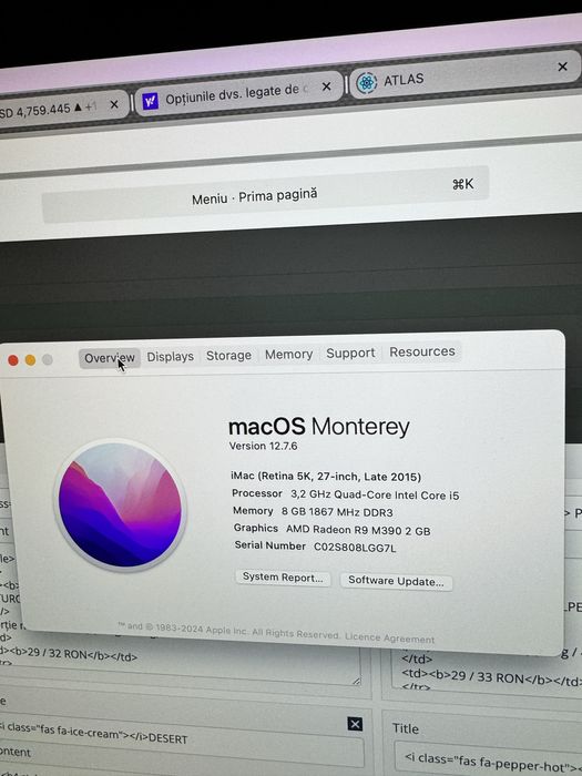 Vand iMac 27” late 2015 1 Tb