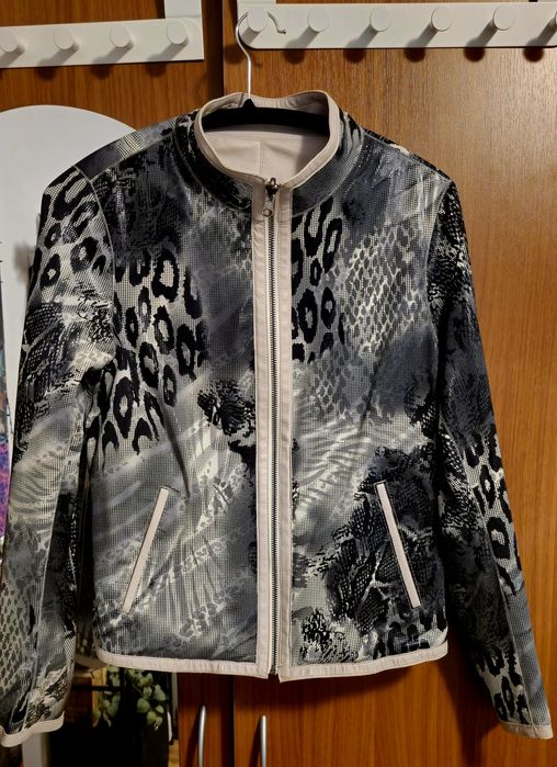 Geaca piele cu 2 fete