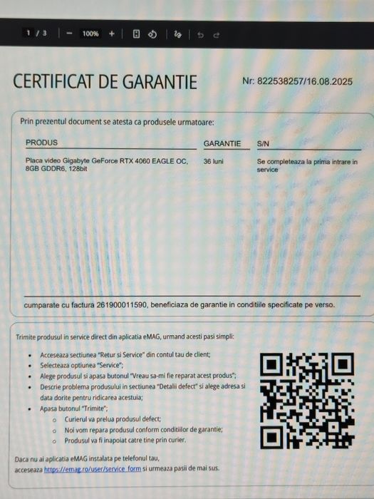 RTX 4060 GIGABYte 3 fans