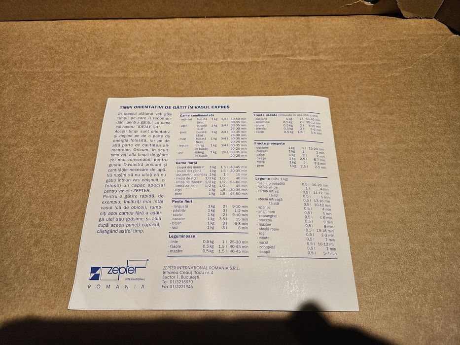 Capac oala sub presiune Zepter