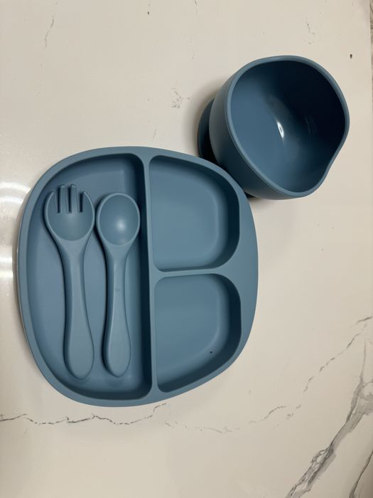 Силиконовые детские посуды